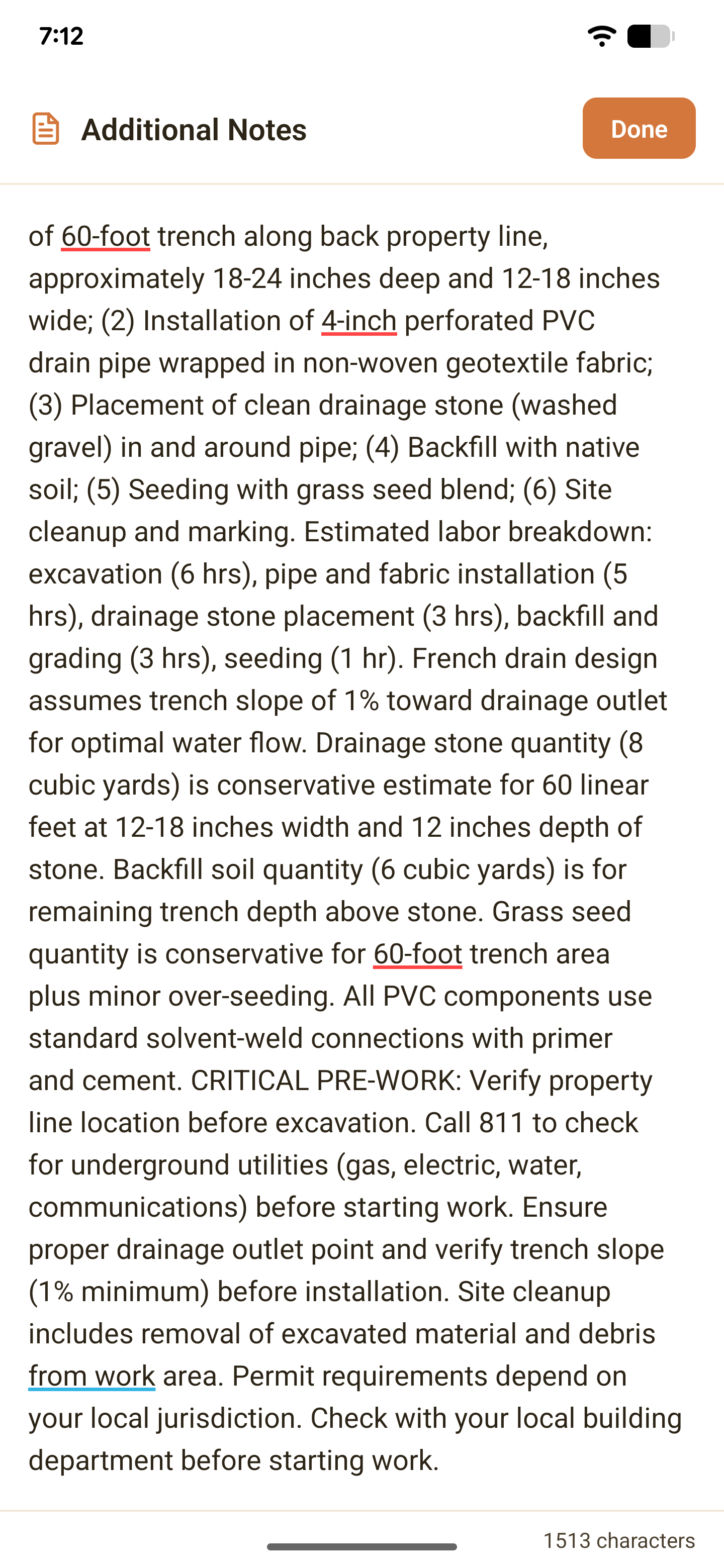 Additional Notes